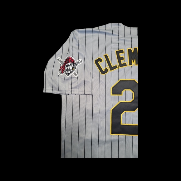 Roberto Clemente Jersey Pittsburg Pirates Stitched NEW With 1973 HOF Pat… - Picture 3 of 4